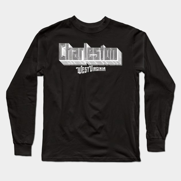 Vintage Charleston, WV Long Sleeve T-Shirt by DonDota